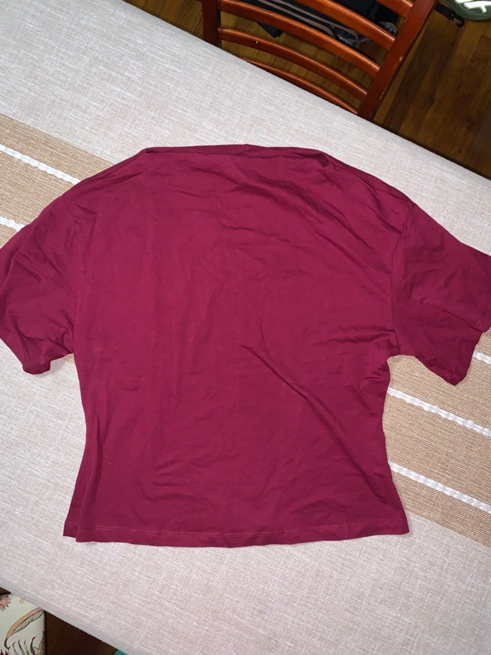 H&M Burgundy Womens Tee Top